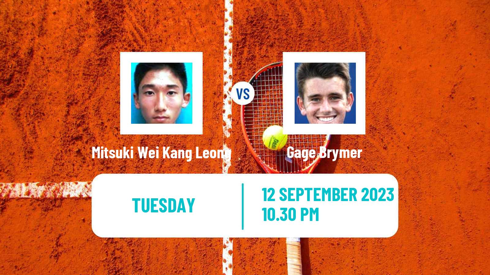 Tennis ITF M25 Sapporo 2 Men Mitsuki Wei Kang Leong - Gage Brymer