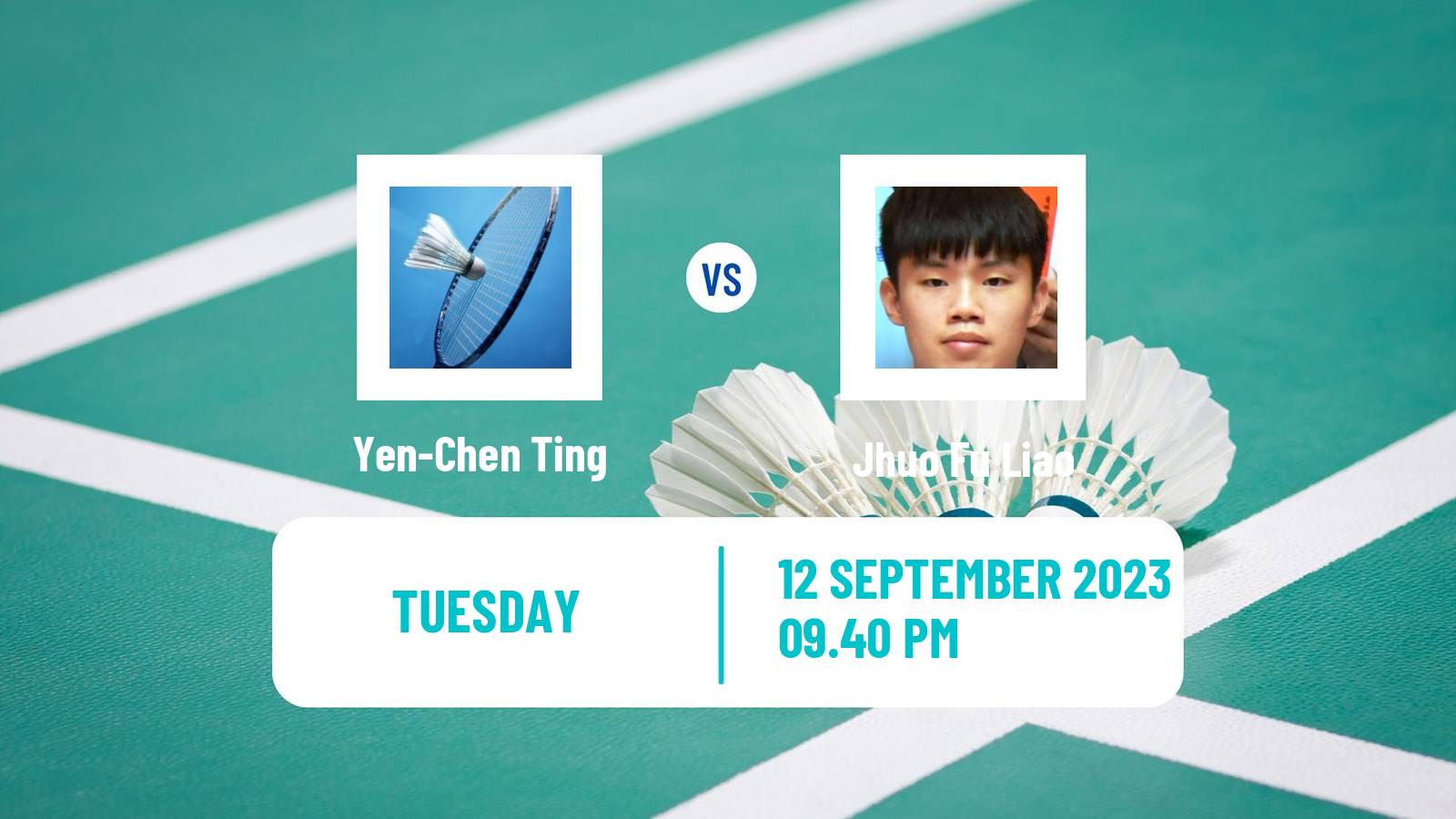 Badminton BWF World Tour Vietnam Open Men Yen-Chen Ting - Jhuo Fu Liao