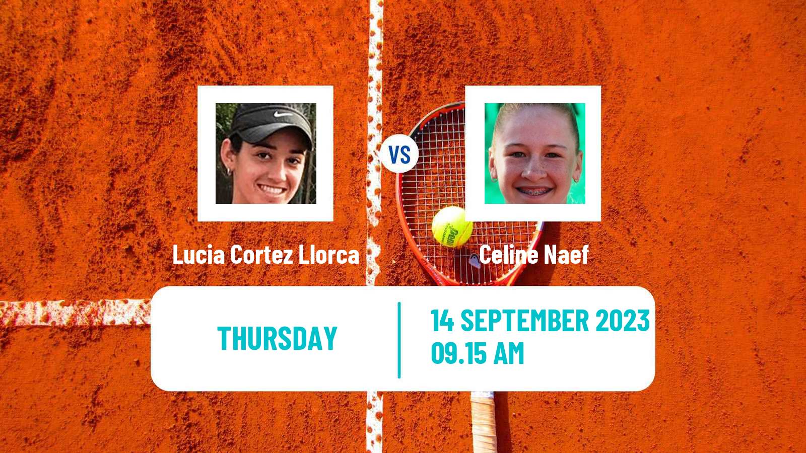 Tennis ITF W80 Le Neubourg Women Lucia Cortez Llorca - Celine Naef