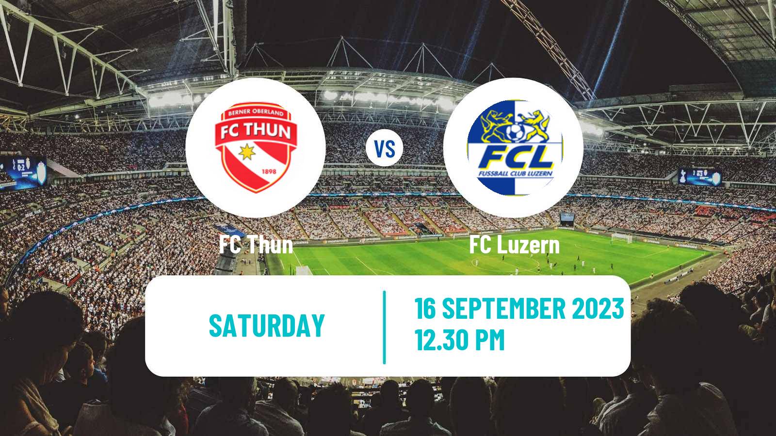 Soccer Swiss Cup Thun - Luzern
