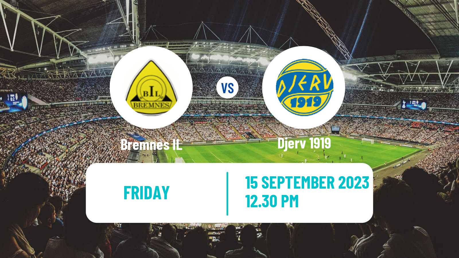 Football Norwegian Division 3 - Group 3 Bremnes - Djerv 1919