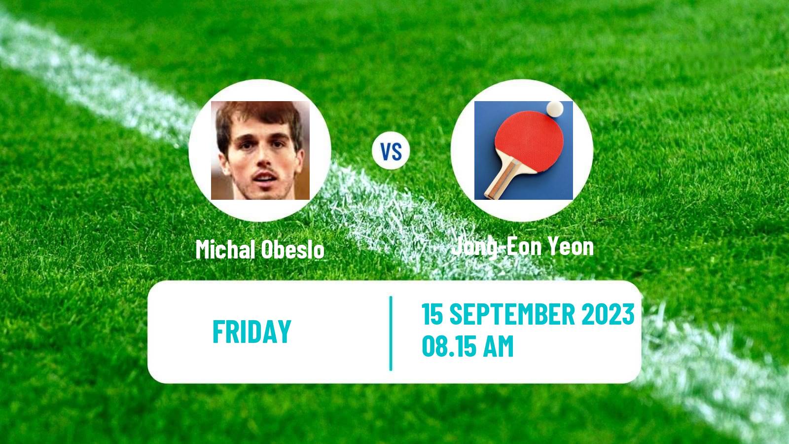 Table tennis Tt Star Series Men Michal Obeslo - Jong-Eon Yeon