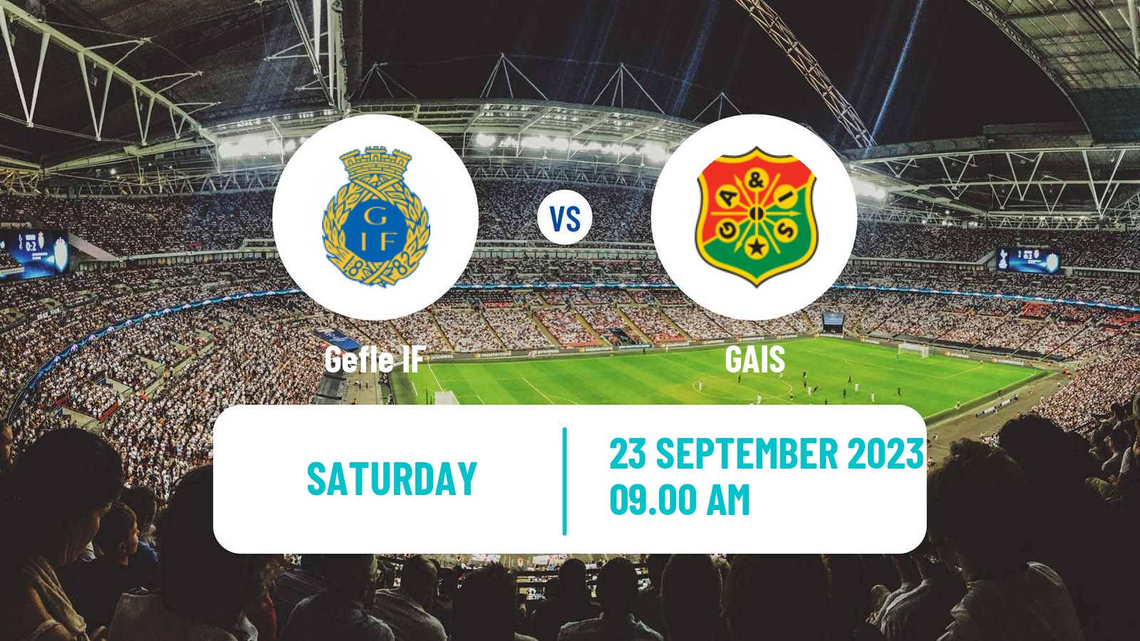 Soccer Swedish Superettan Gefle - GAIS