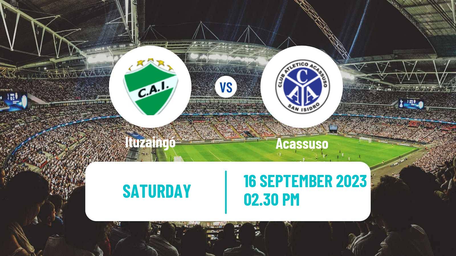 Soccer Argentinian Primera B Ituzaingó - Acassuso