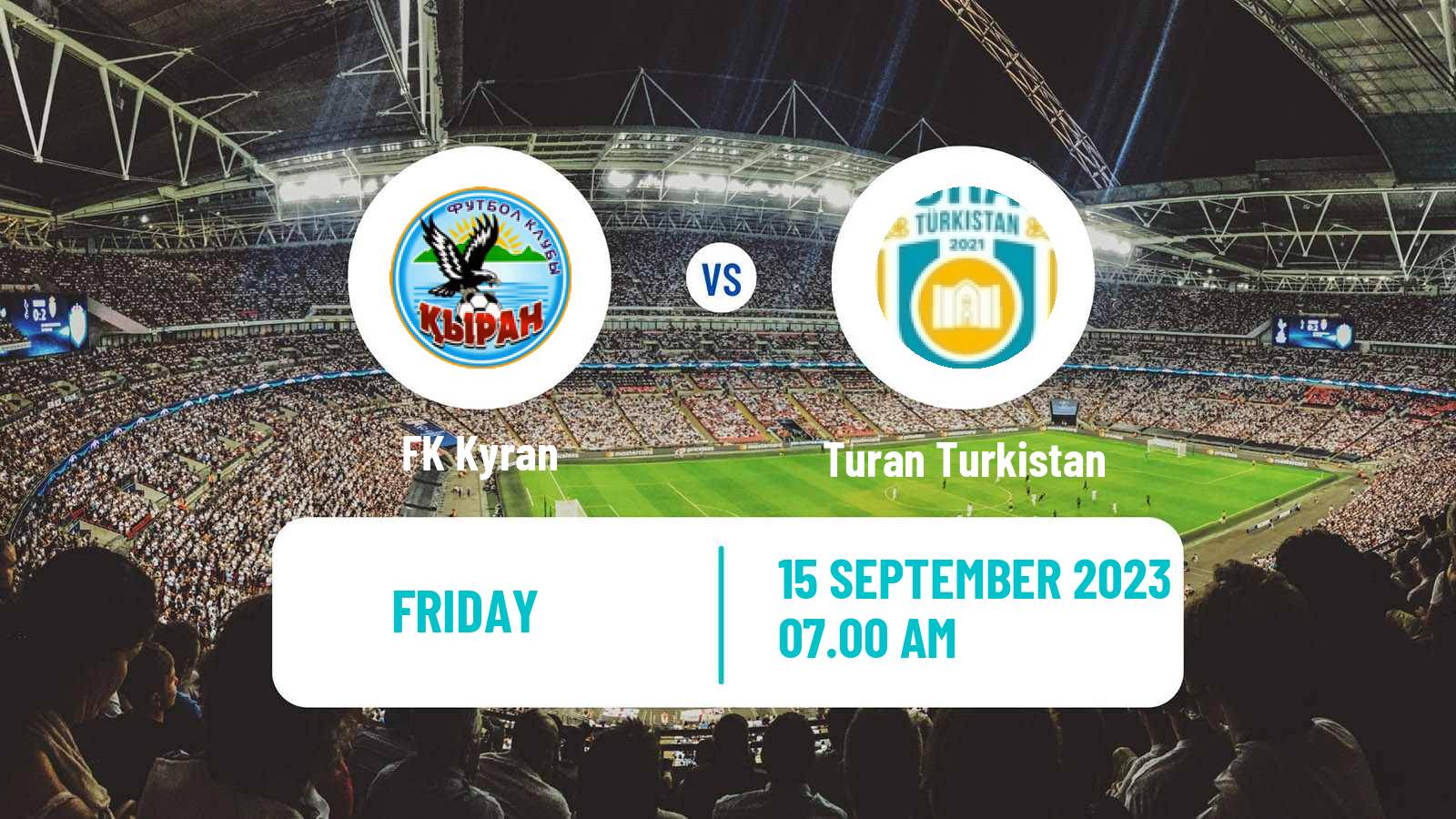 Soccer Kazakh First Division Kyran - Turan Turkistan
