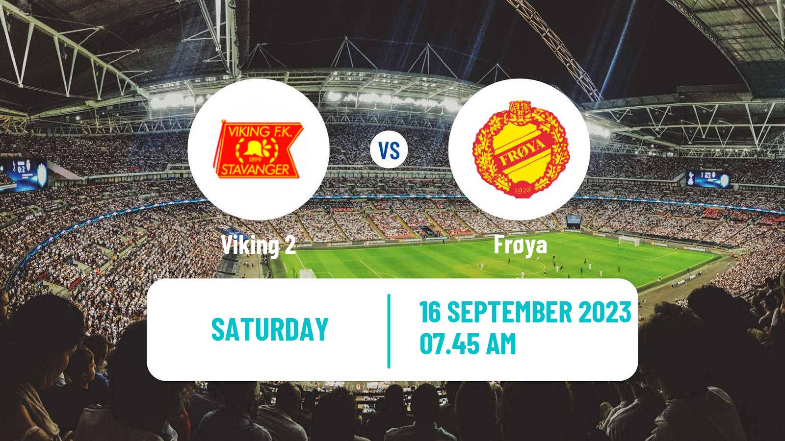 Soccer Norwegian Division 3 - Group 3 Viking 2 - Frøya