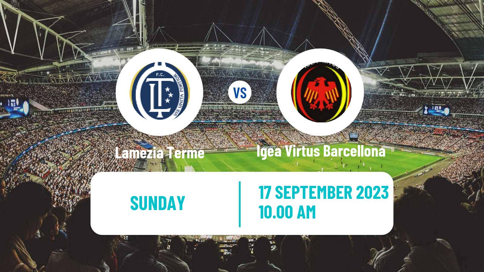 Soccer Italian Serie D - Group I Lamezia Terme - Igea Virtus Barcellona