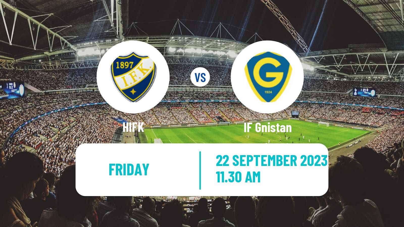 Soccer Finnish Ykkonen HIFK - Gnistan