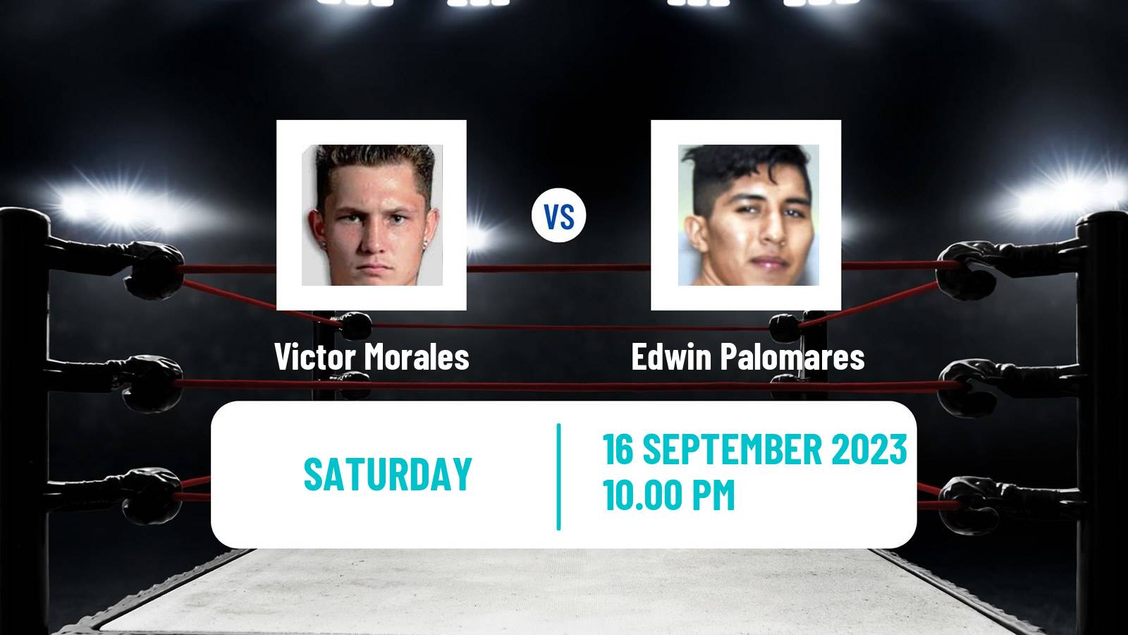 Boxing Featherweight WBA Inter Continental Title Men Victor Morales - Edwin Palomares