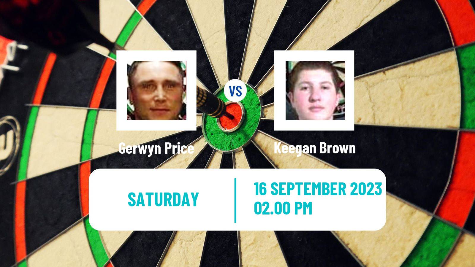 Darts World Series Finals Gerwyn Price - Keegan Brown