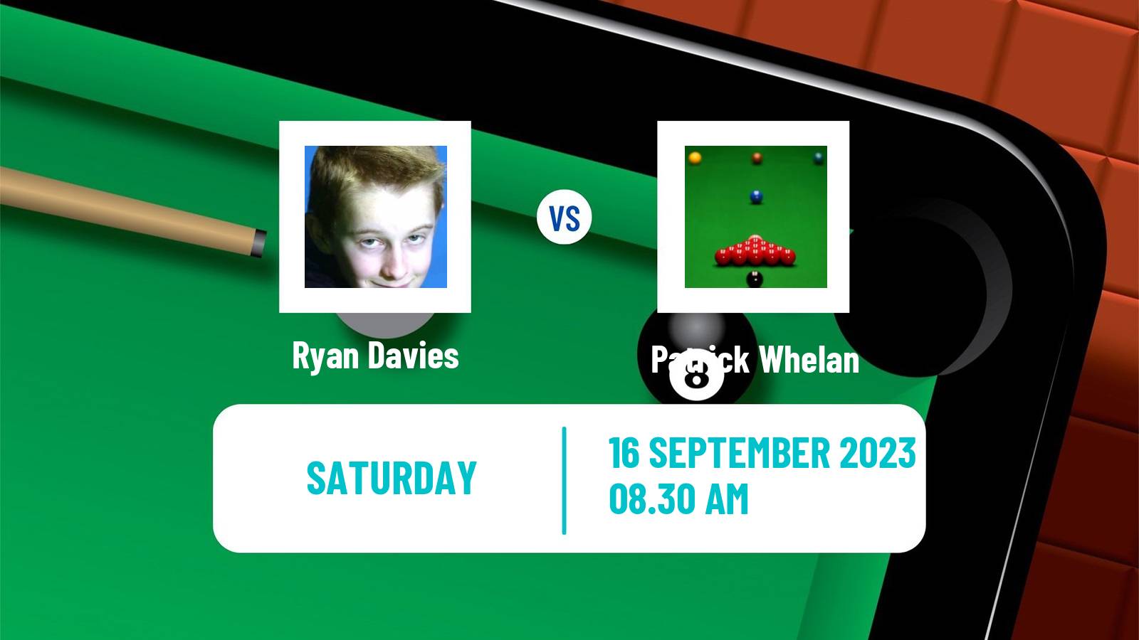 Snooker Q Tour Ryan Davies - Patrick Whelan