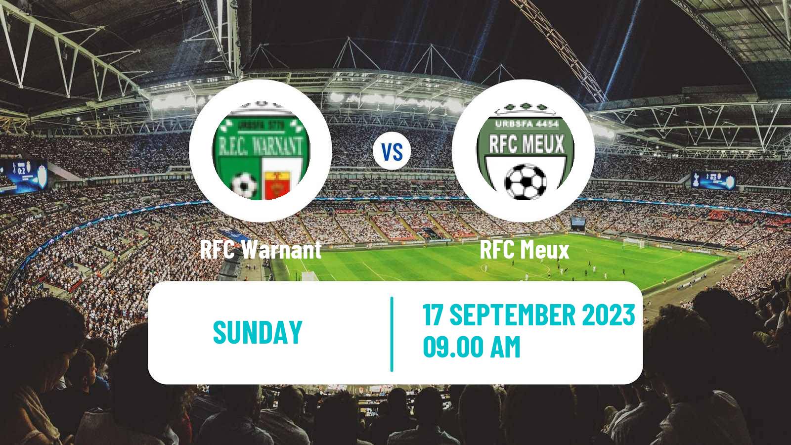 Soccer Belgian Second Amateur Division Group C Warnant - Meux