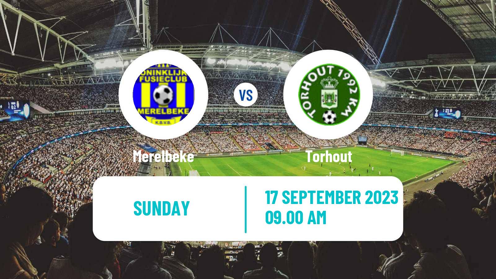 Football Belgian Second Amateur Division Group A Merelbeke - Torhout
