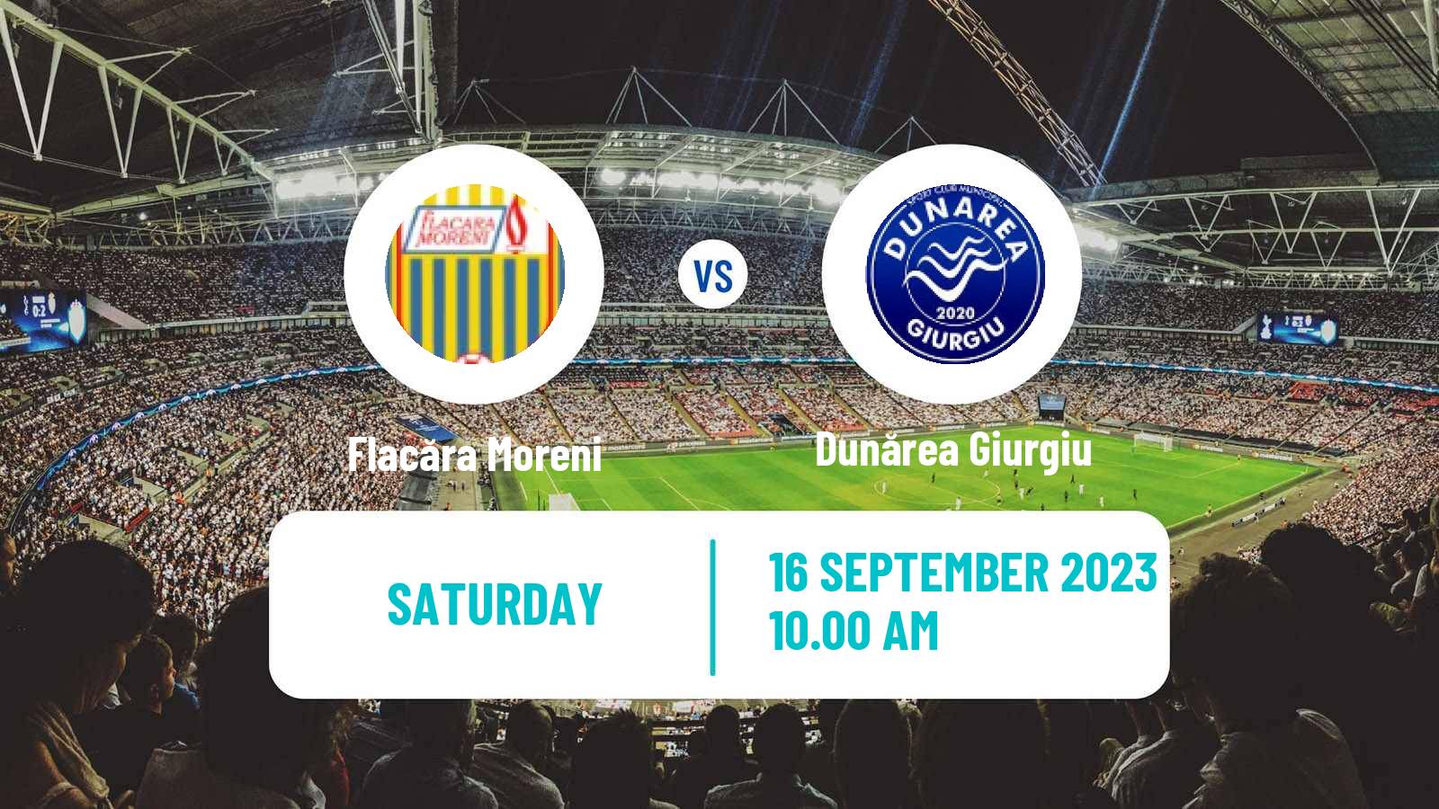 Soccer Romanian Liga 3 - Seria 4 Flacăra Moreni - Dunărea Giurgiu