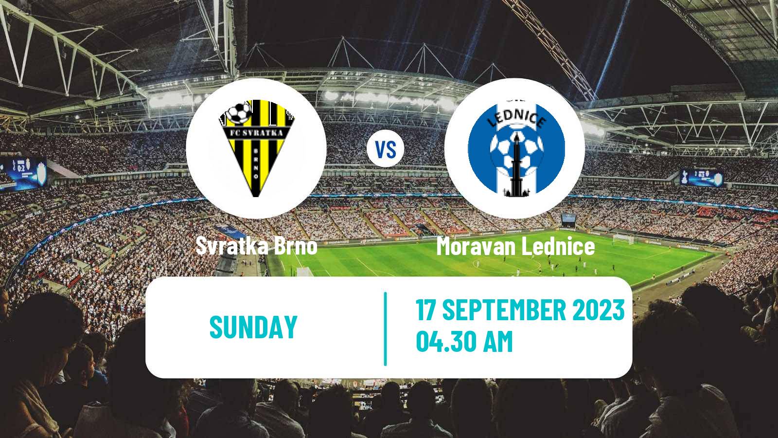 Soccer Czech Jihomoravsky KP Svratka Brno - Moravan Lednice