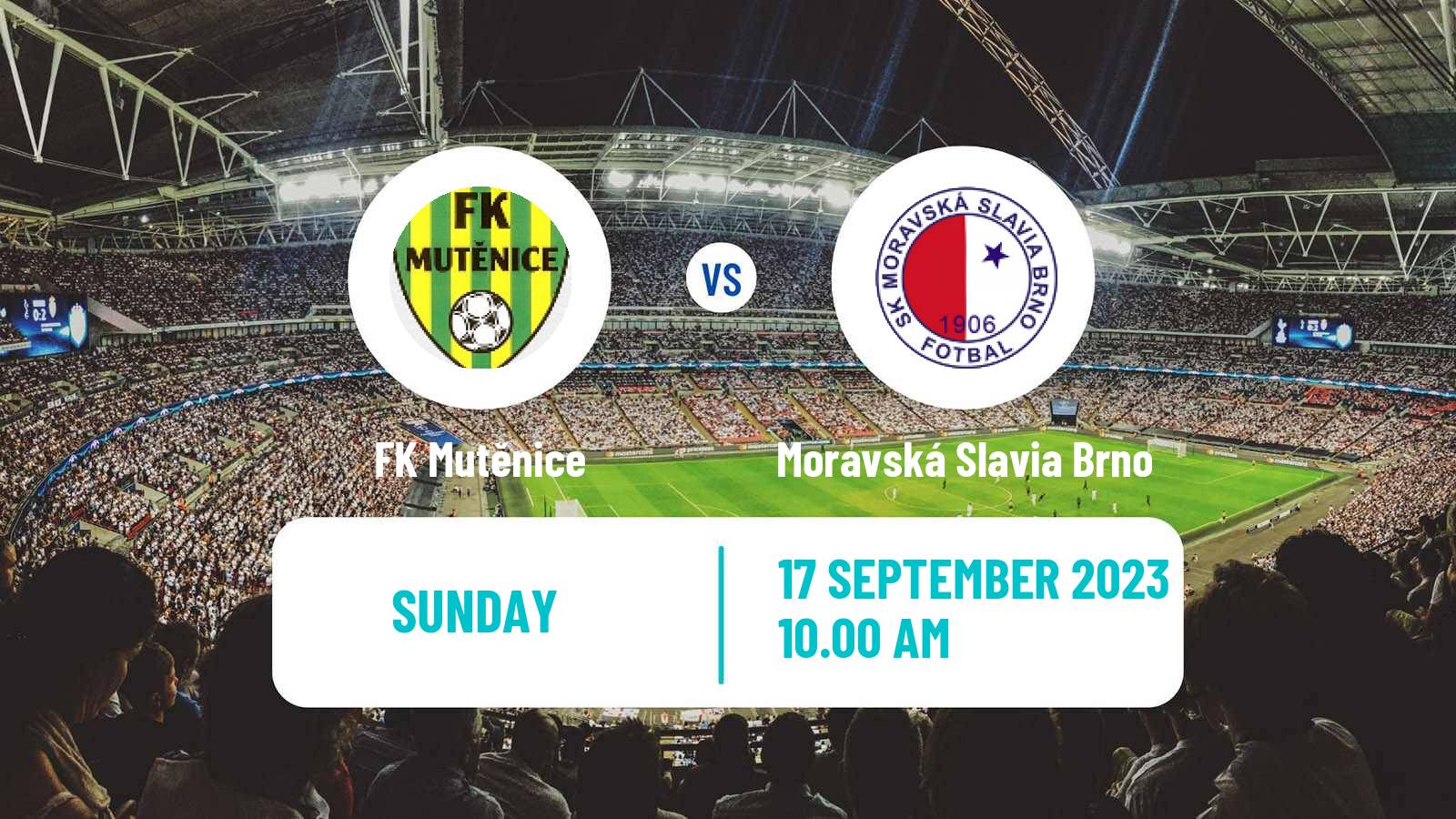 Soccer Czech Jihomoravsky KP Mutěnice - Moravská Slavia Brno