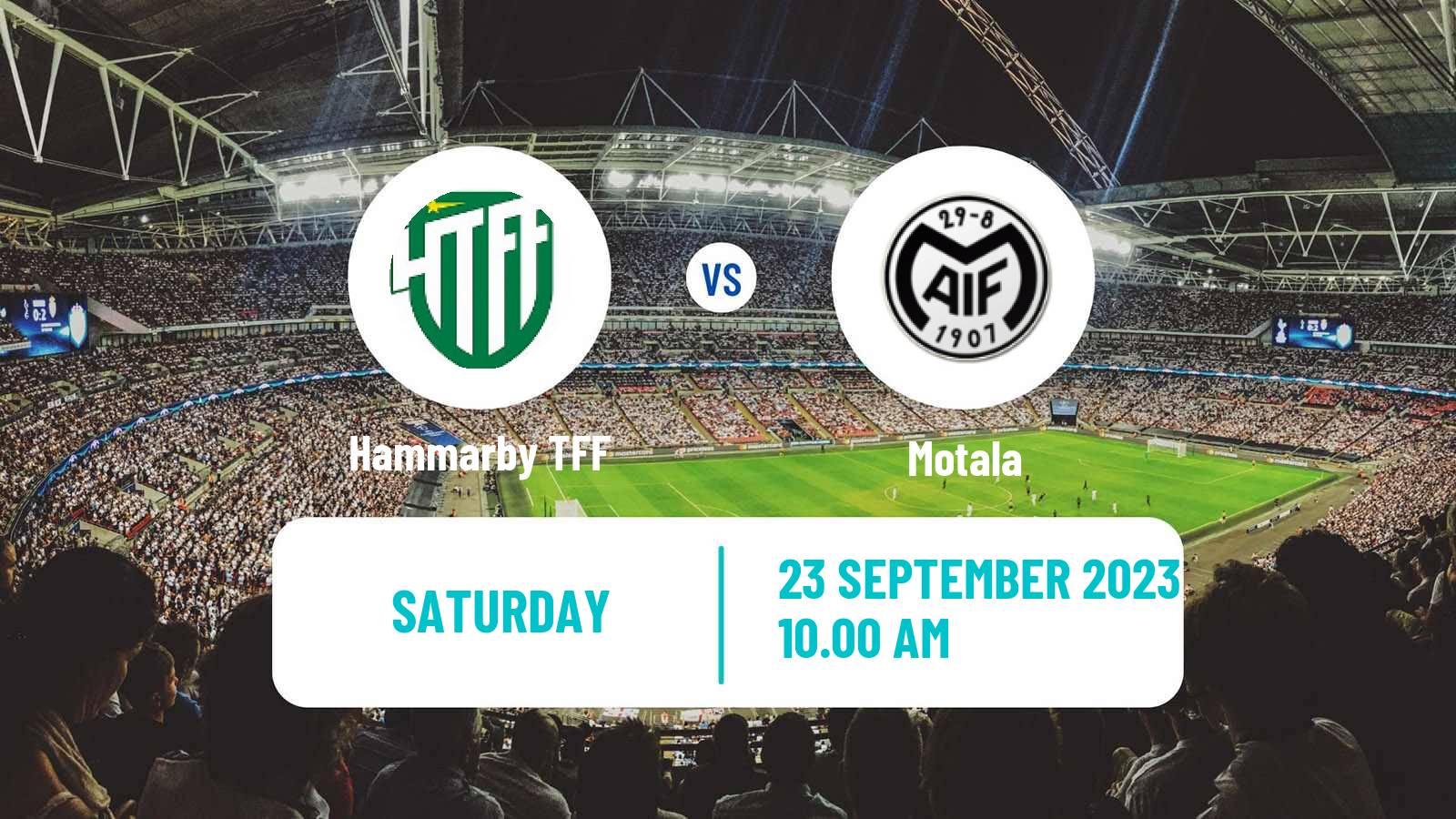 Soccer Swedish Division 1 Norra Hammarby TFF - Motala