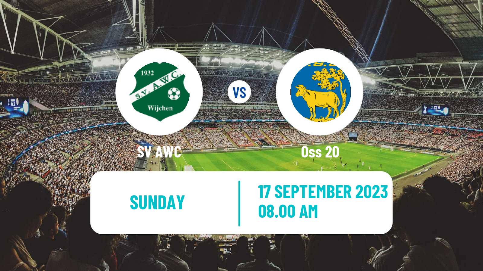 Soccer Dutch Derde Divisie AWC - Oss 20