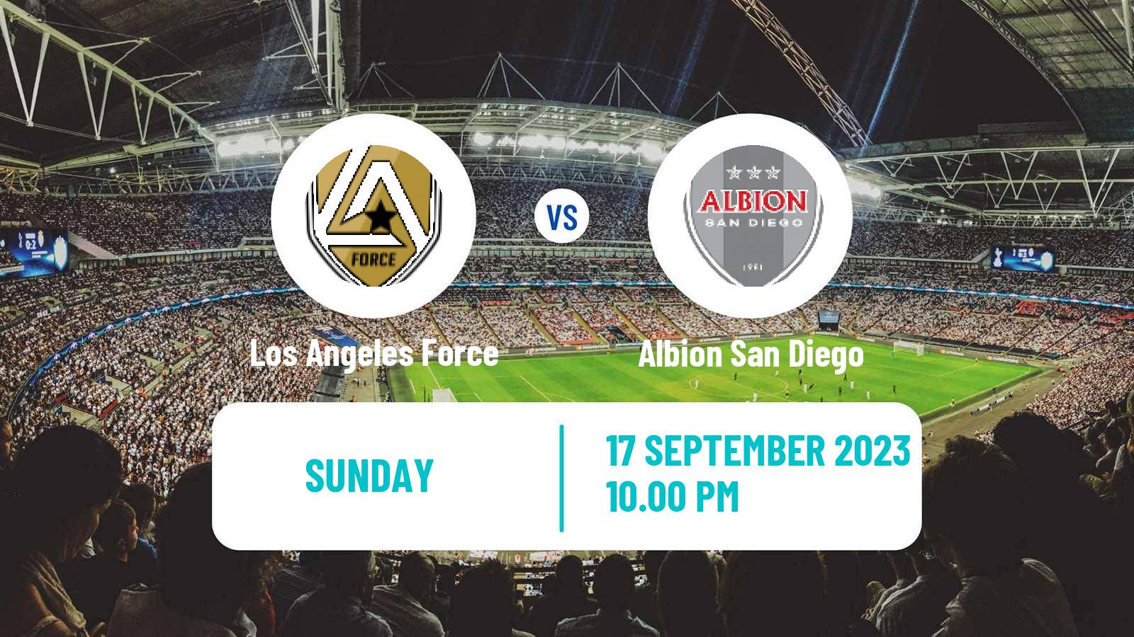 Soccer US NISA Los Angeles Force - Albion San Diego