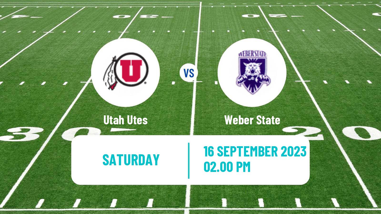 American football NCAA College Football Utah Utes - Weber State