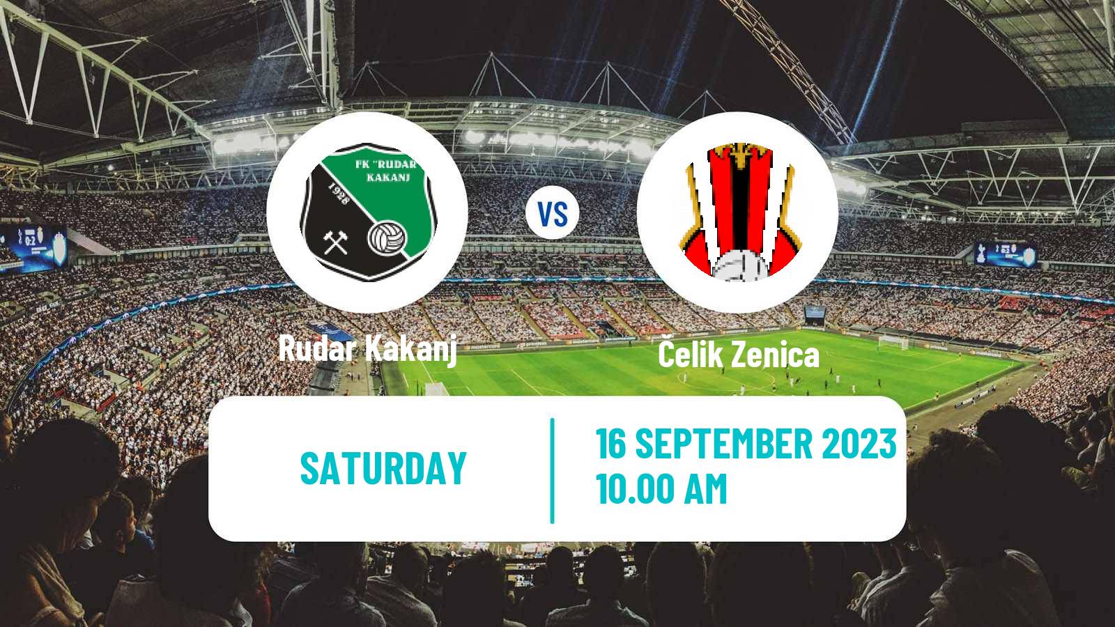 Soccer Bosnian Prva Liga FBiH Rudar Kakanj - Čelik Zenica