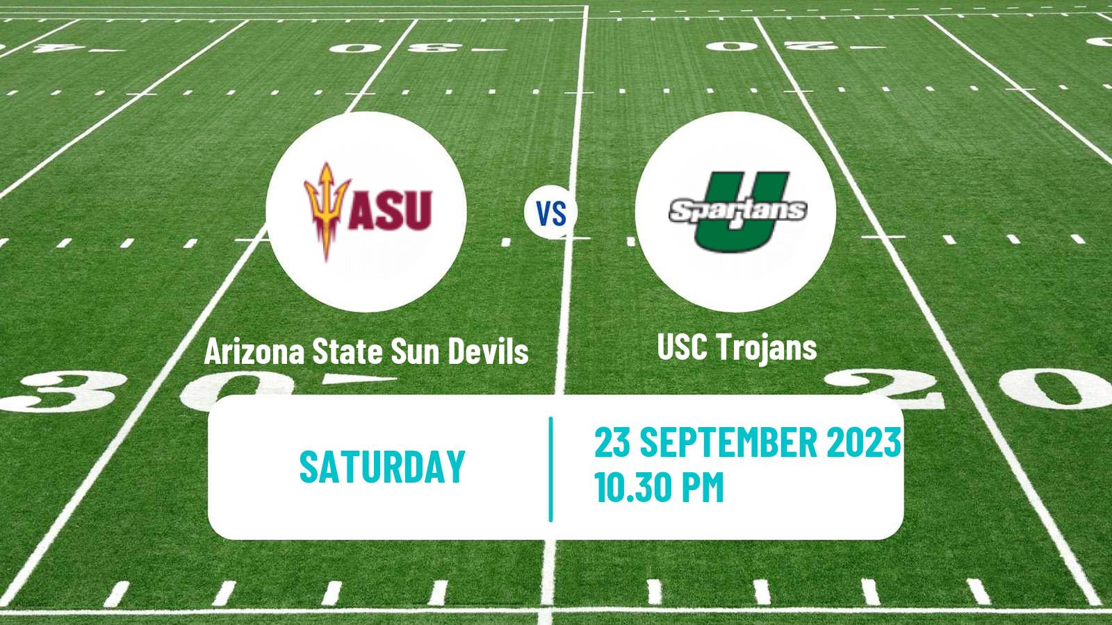 American football NCAA College Football Arizona State Sun Devils - USC Trojans