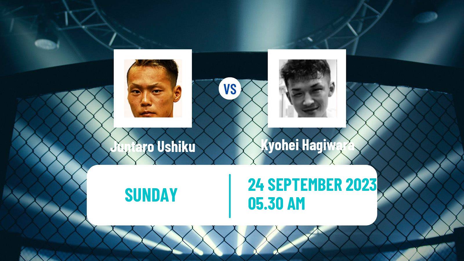 MMA Featherweight Rizin Men Juntaro Ushiku - Kyohei Hagiwara