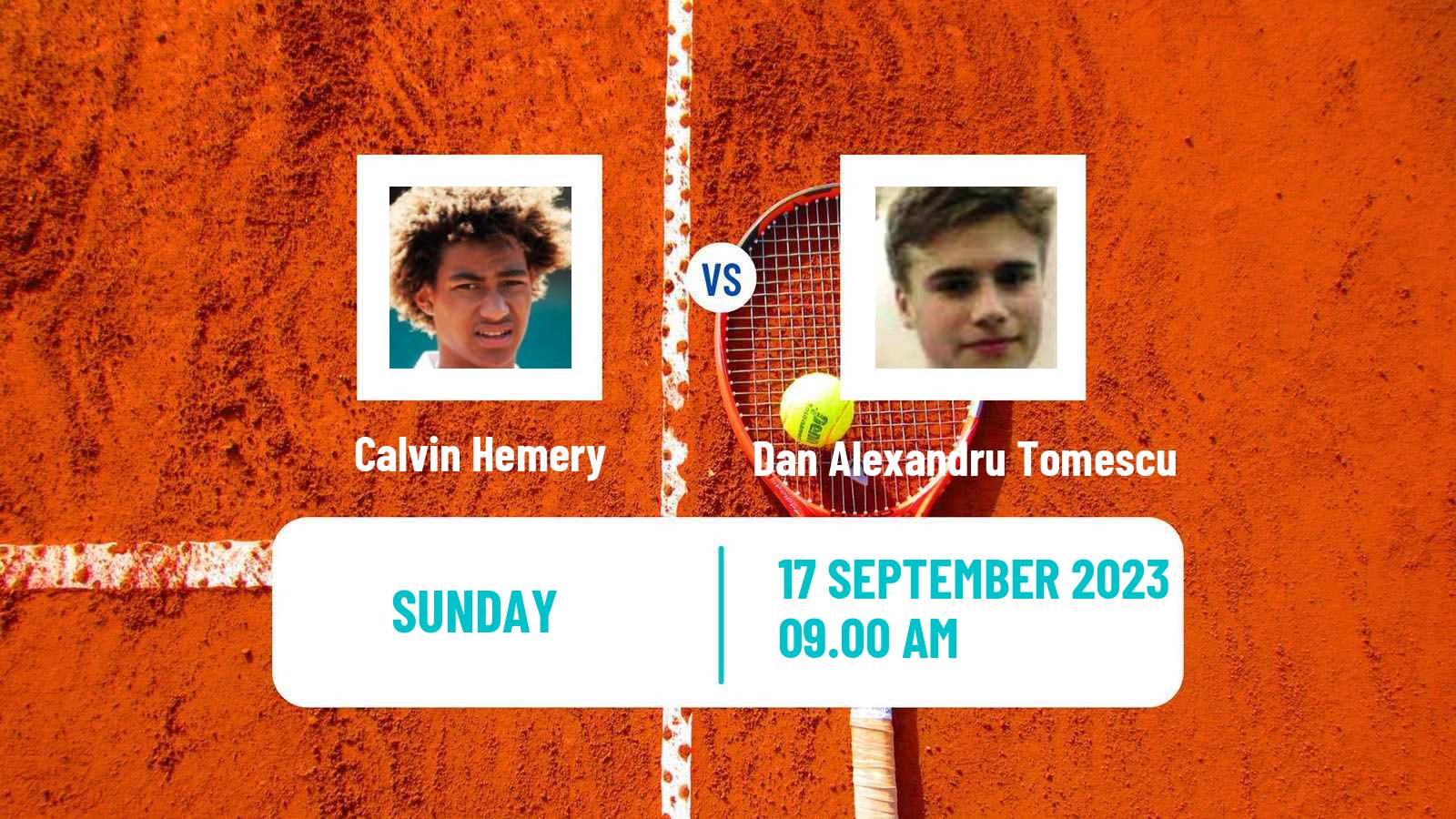 Tennis Sibiu Challenger Men Calvin Hemery - Dan Alexandru Tomescu