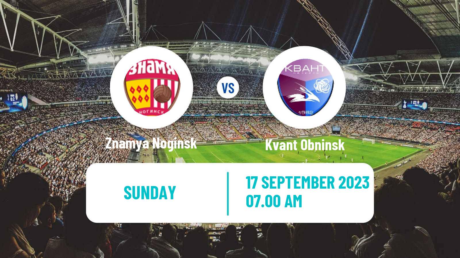 Soccer FNL 2 Division B Group 3 Znamya Noginsk - Kvant Obninsk