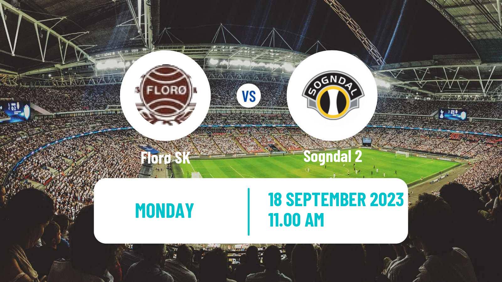 Football Norwegian Division 3 - Group 2 Florø - Sogndal 2