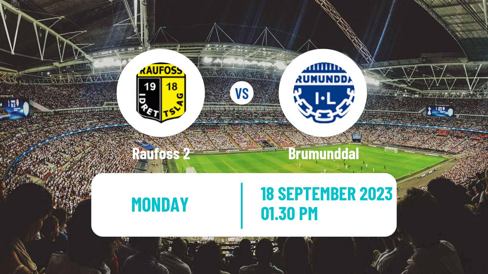 Football Norwegian Division 3 - Group 2 Raufoss 2 - Brumunddal