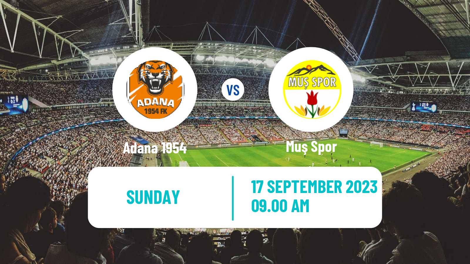Soccer Turkish 3 Lig Group 4 Adana 1954 - Muş Spor