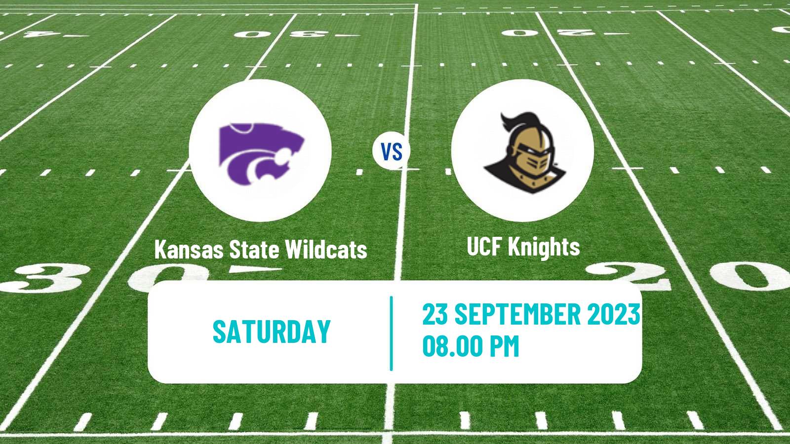 American football NCAA College Football Kansas State Wildcats - UCF Knights