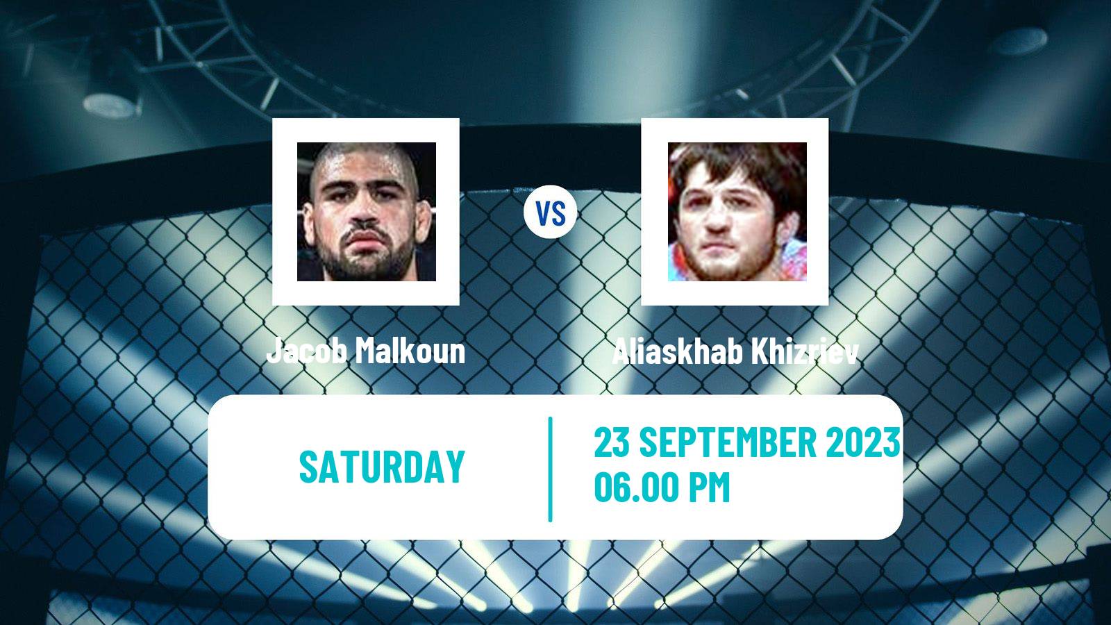 MMA Middleweight UFC Men Jacob Malkoun - Aliaskhab Khizriev