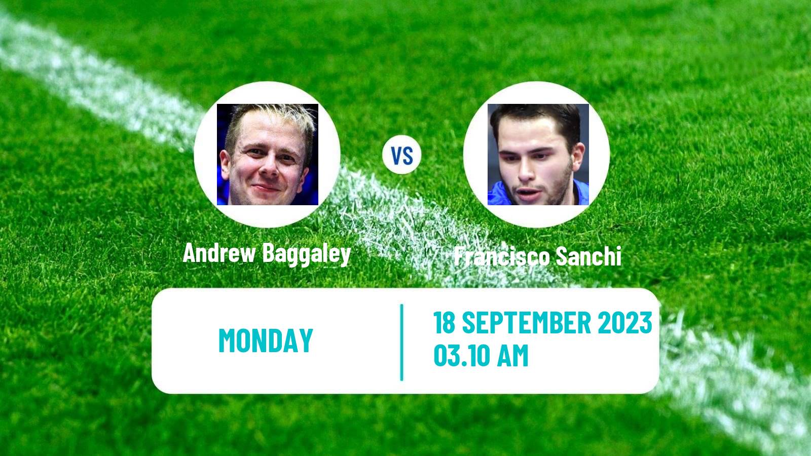 Table tennis Tt Star Series Men Andrew Baggaley - Francisco Sanchi