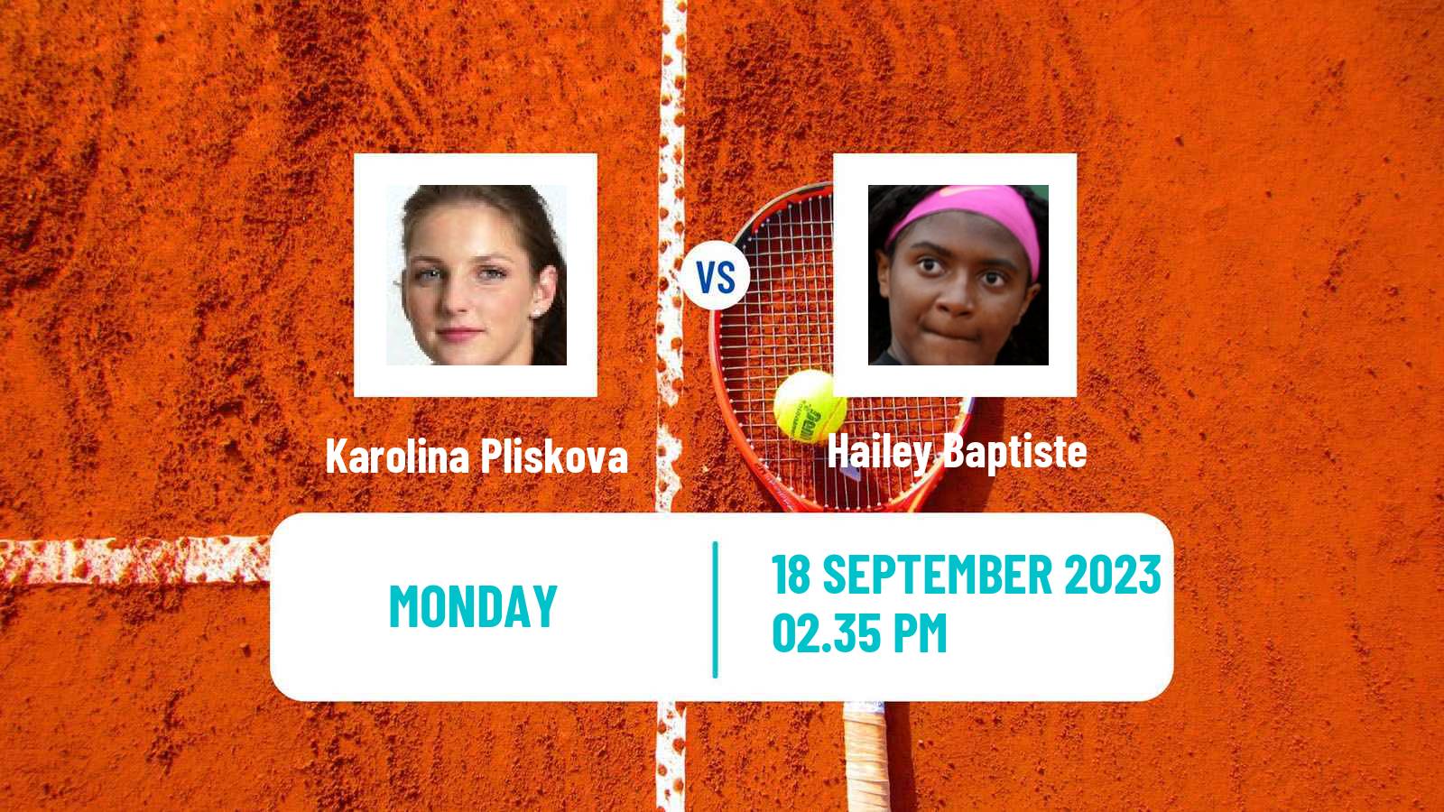 Tennis WTA Guadalajara Karolina Pliskova - Hailey Baptiste