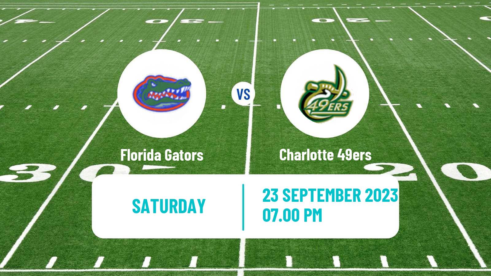 American football NCAA College Football Florida Gators - Charlotte 49ers