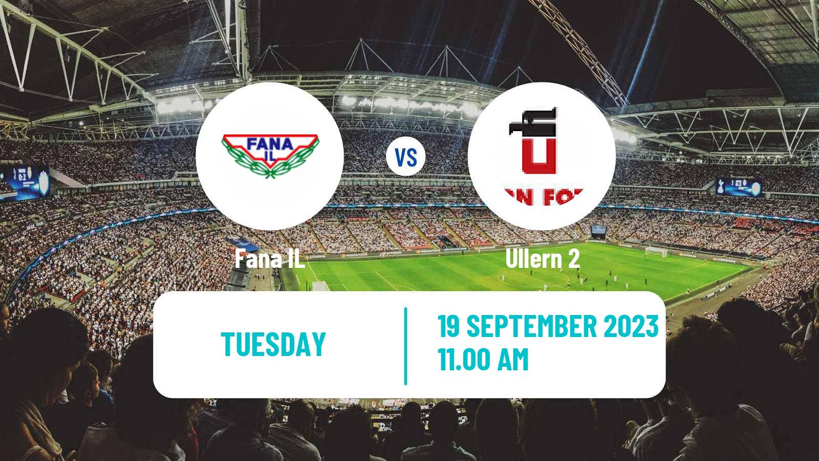 Soccer Norwegian Division 3 - Group 1 Fana - Ullern 2