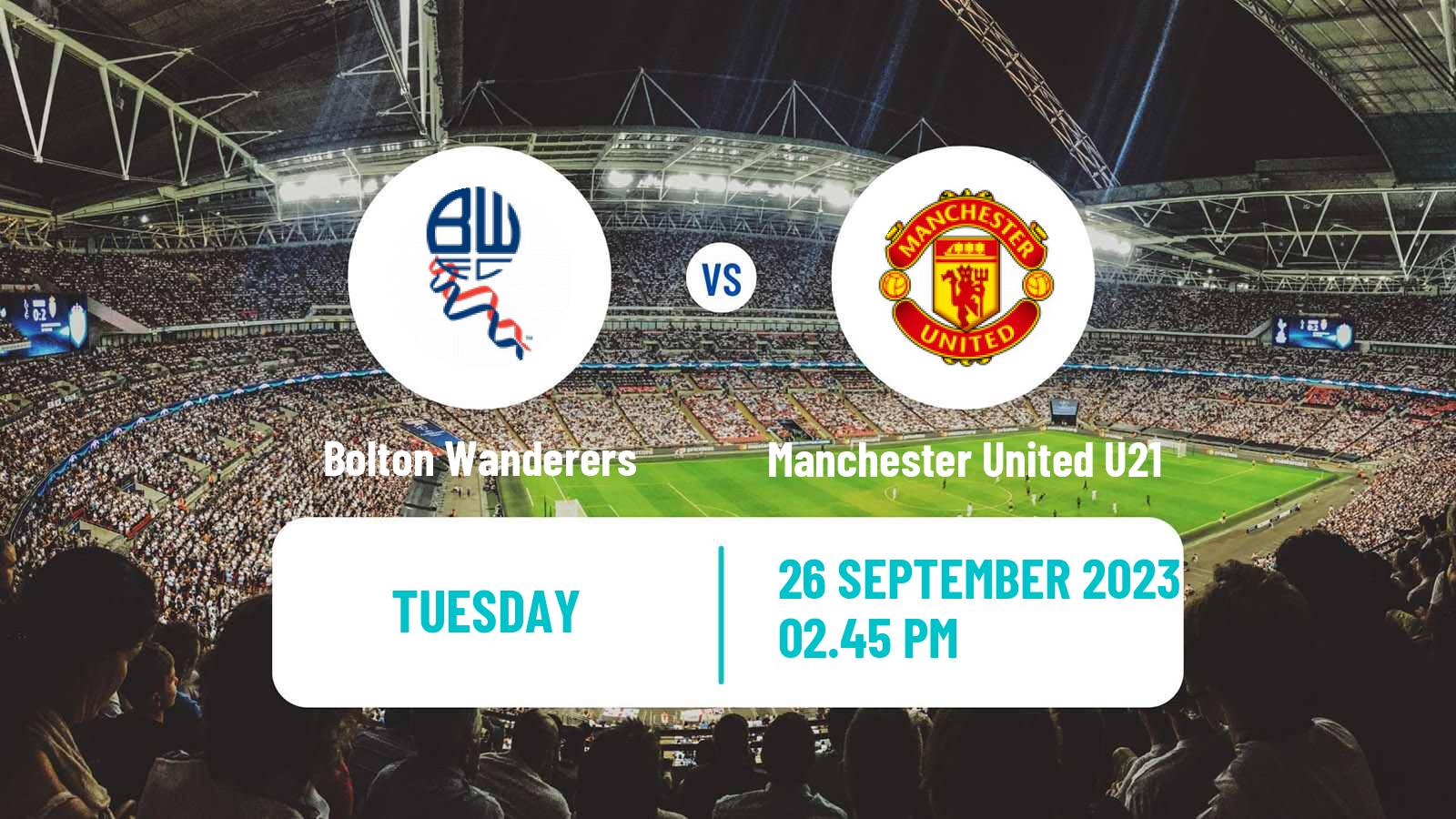 Soccer English EFL Trophy Bolton Wanderers - Manchester United U21