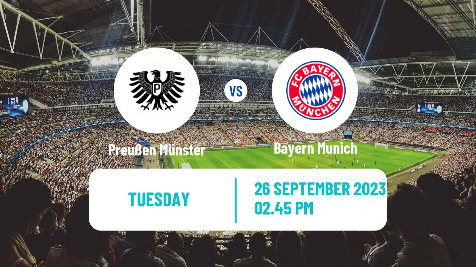 Soccer German DFB Pokal Preußen Münster - Bayern Munich
