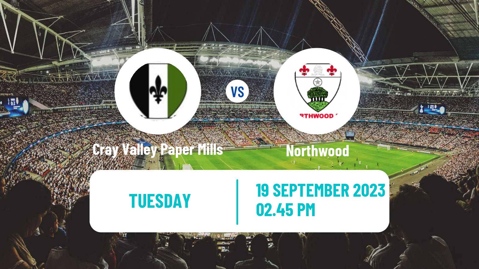 Soccer English FA Cup Cray Valley Paper Mills - Northwood