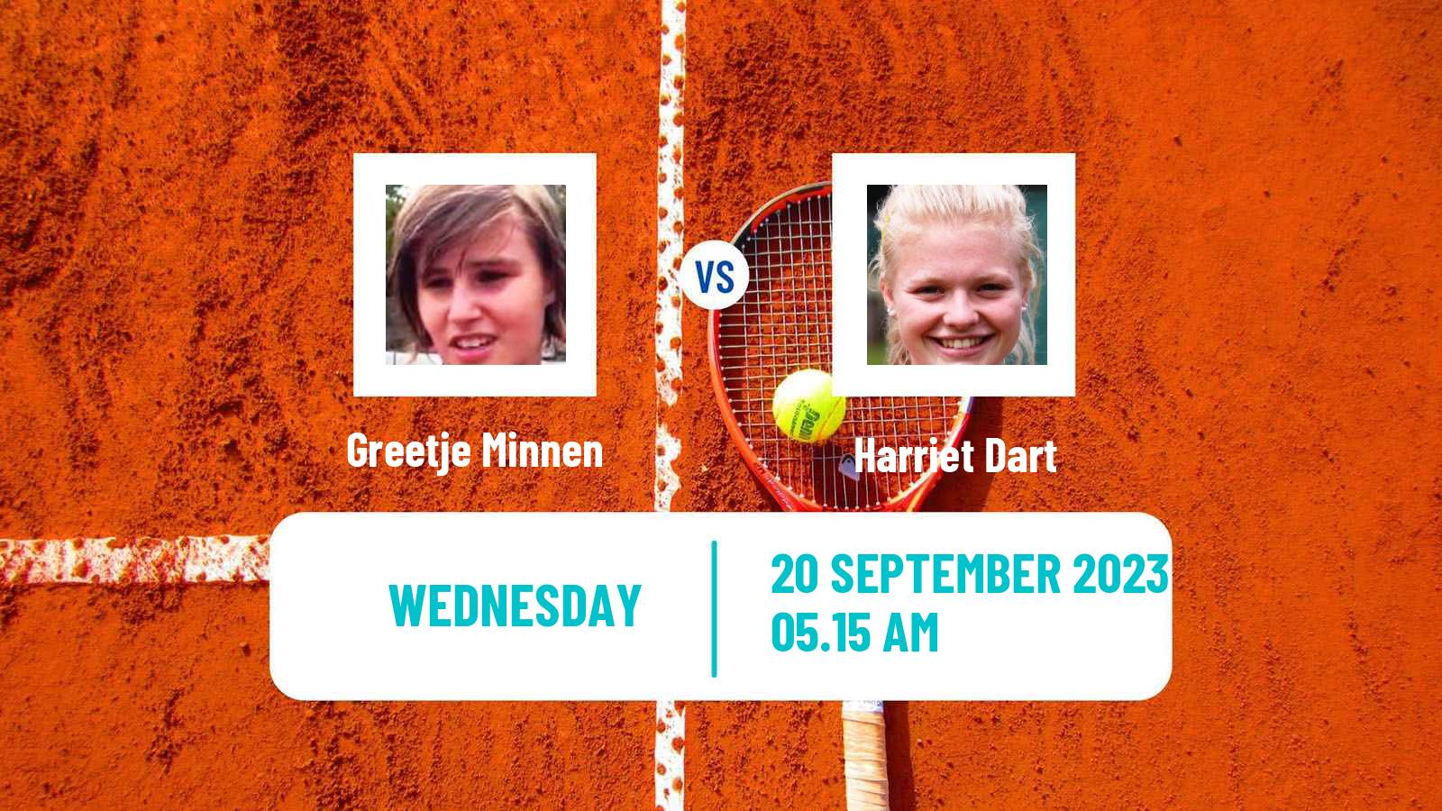 Tennis WTA Guangzhou Greetje Minnen - Harriet Dart