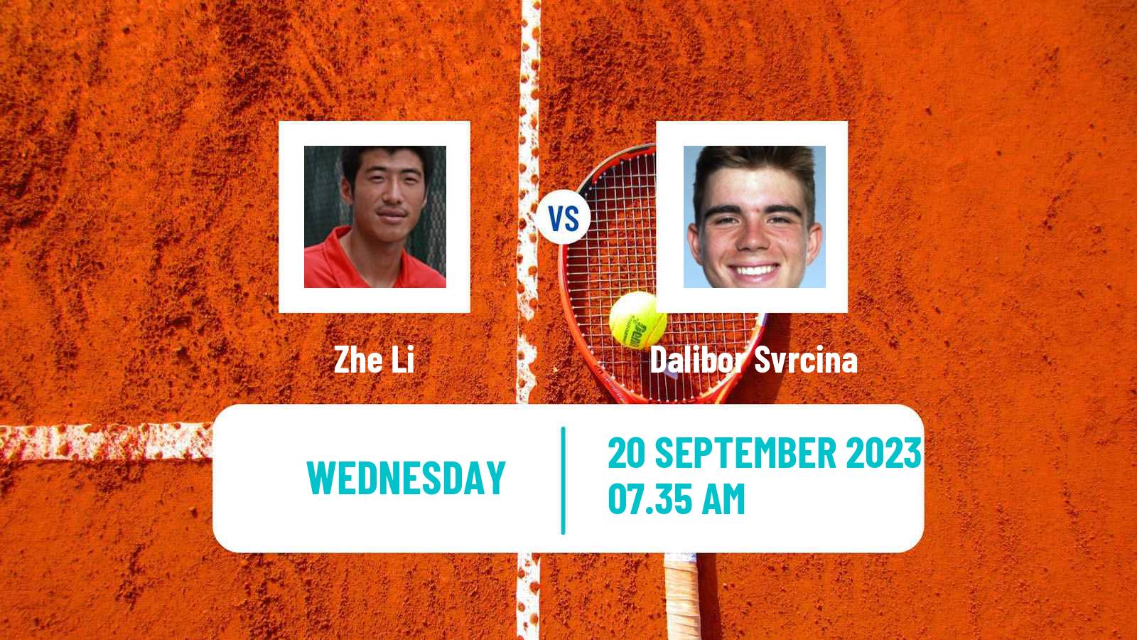 Tennis ATP Zhuhai Zhe Li - Dalibor Svrcina