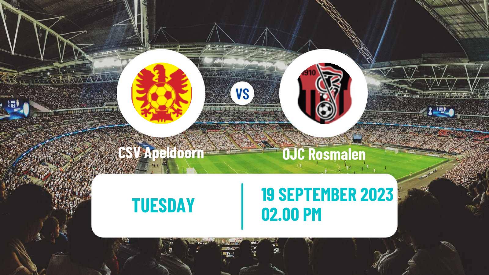 Soccer Dutch KNVB Beker CSV Apeldoorn - OJC Rosmalen