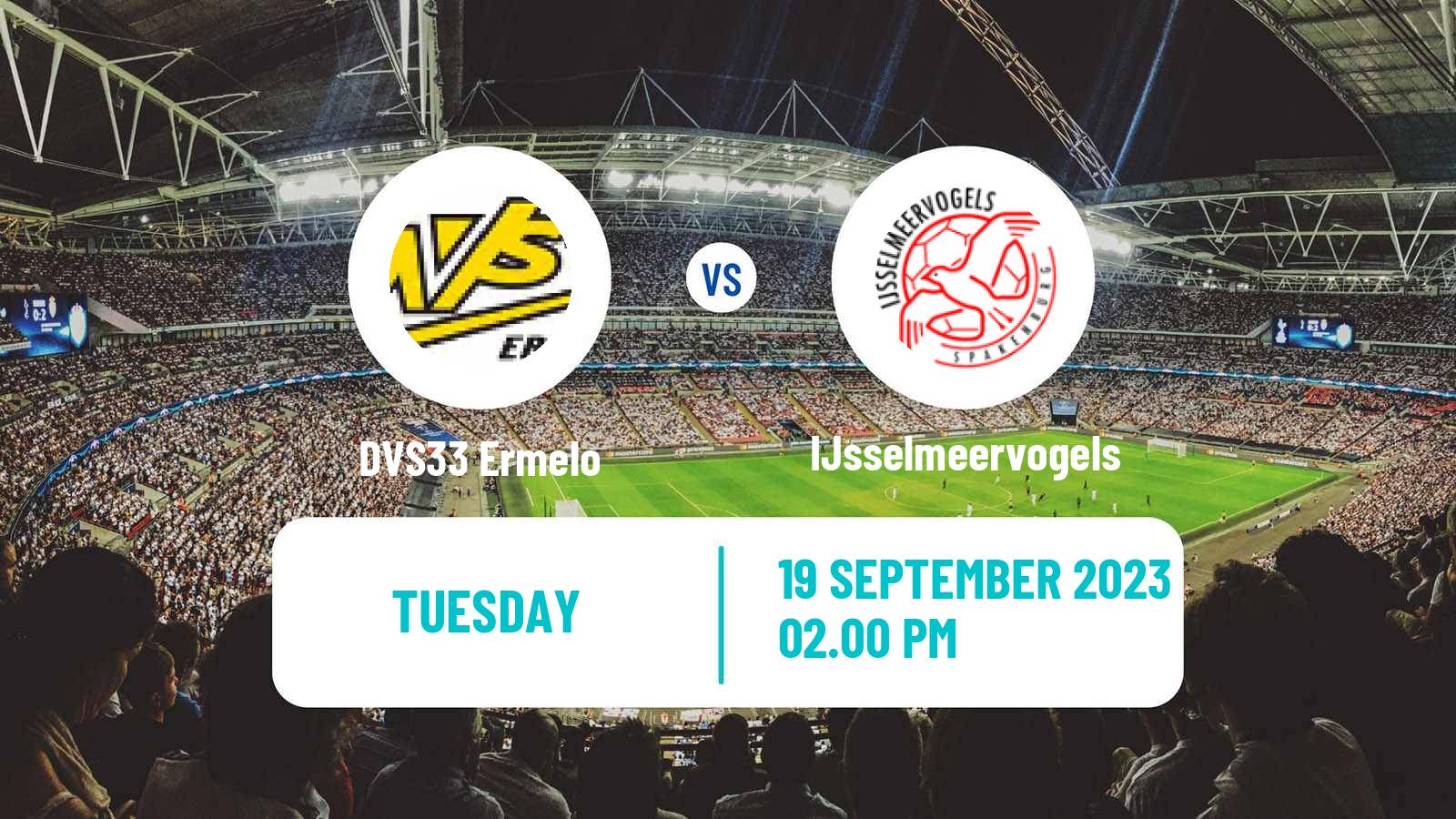 Soccer Dutch KNVB Beker DVS33 Ermelo - IJsselmeervogels