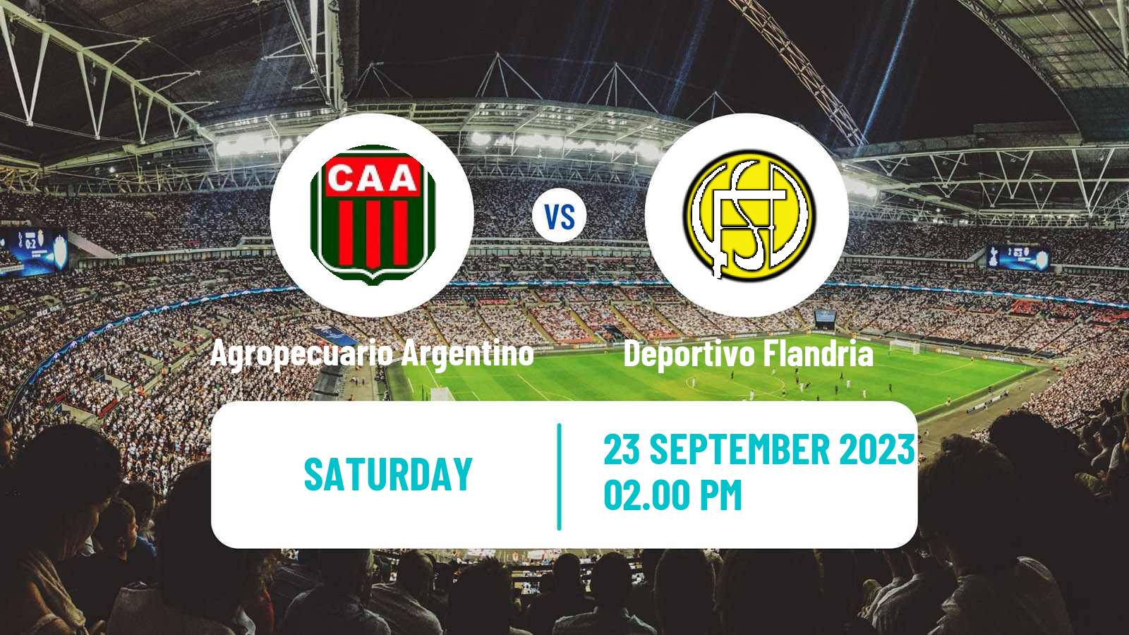Soccer Argentinian Primera Nacional Agropecuario Argentino - Deportivo Flandria