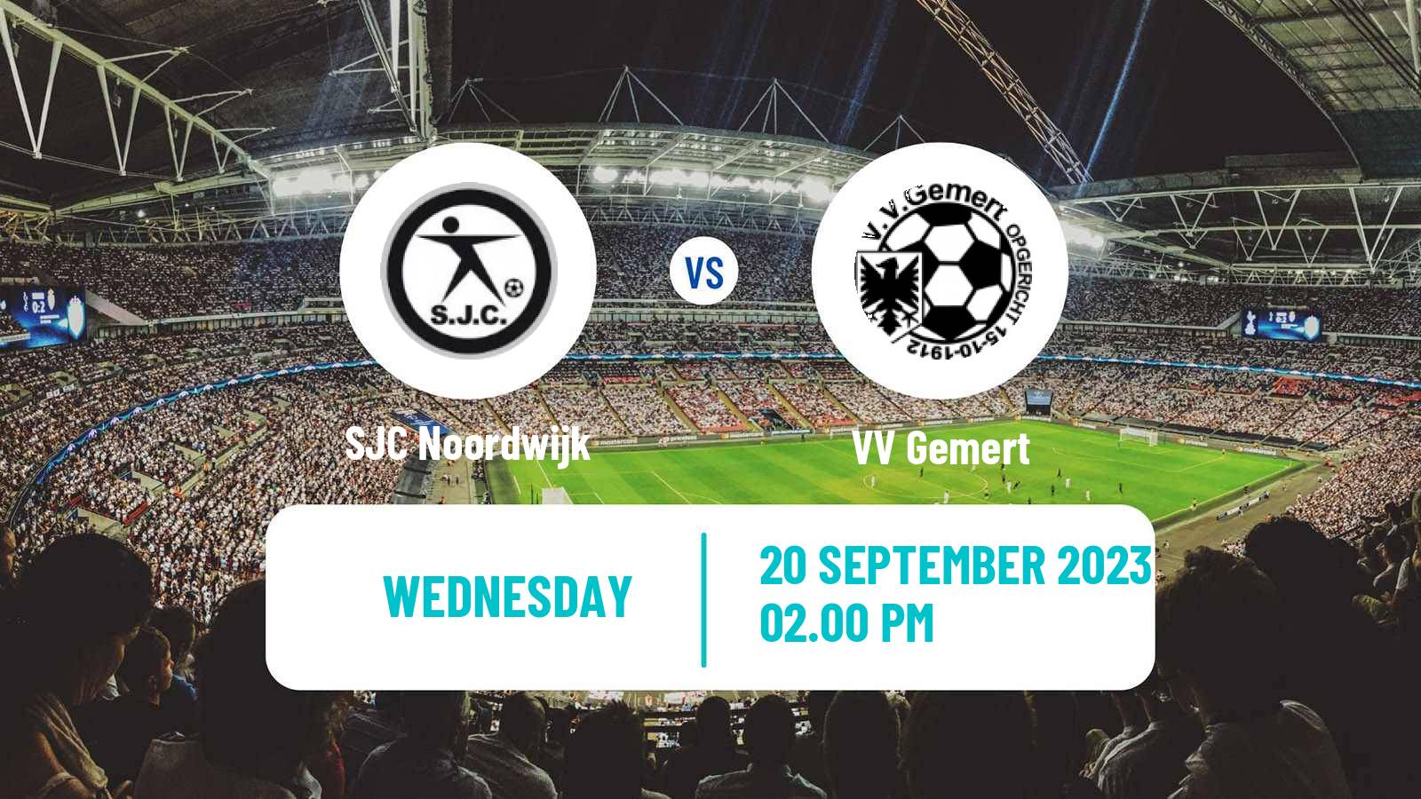Soccer Dutch KNVB Beker SJC Noordwijk - Gemert