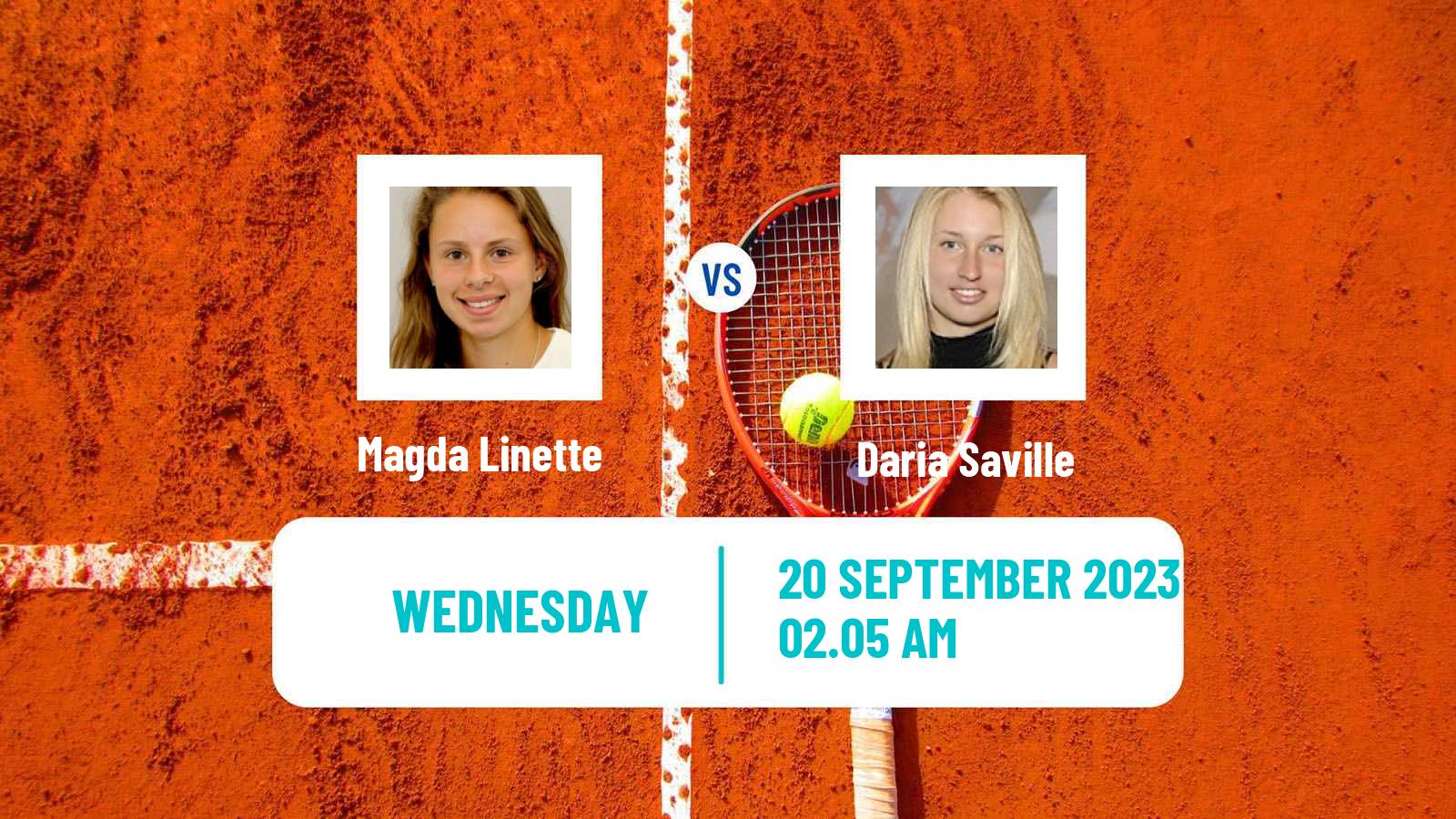 Tennis WTA Guangzhou Magda Linette - Daria Saville