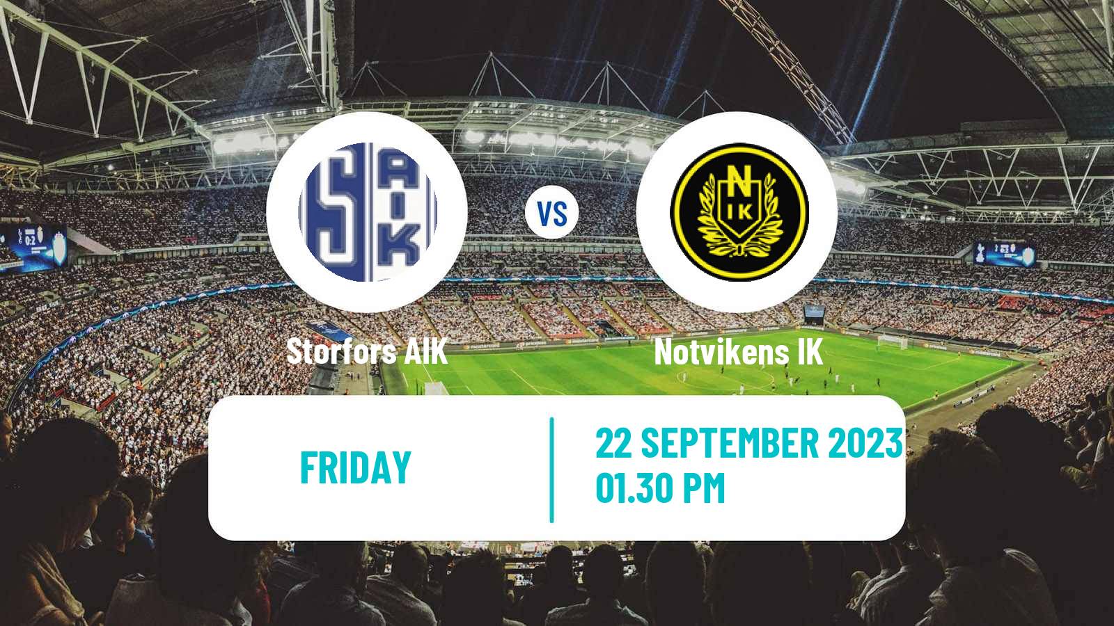 Soccer Swedish Division 2 - Norrland Storfors - Notvikens