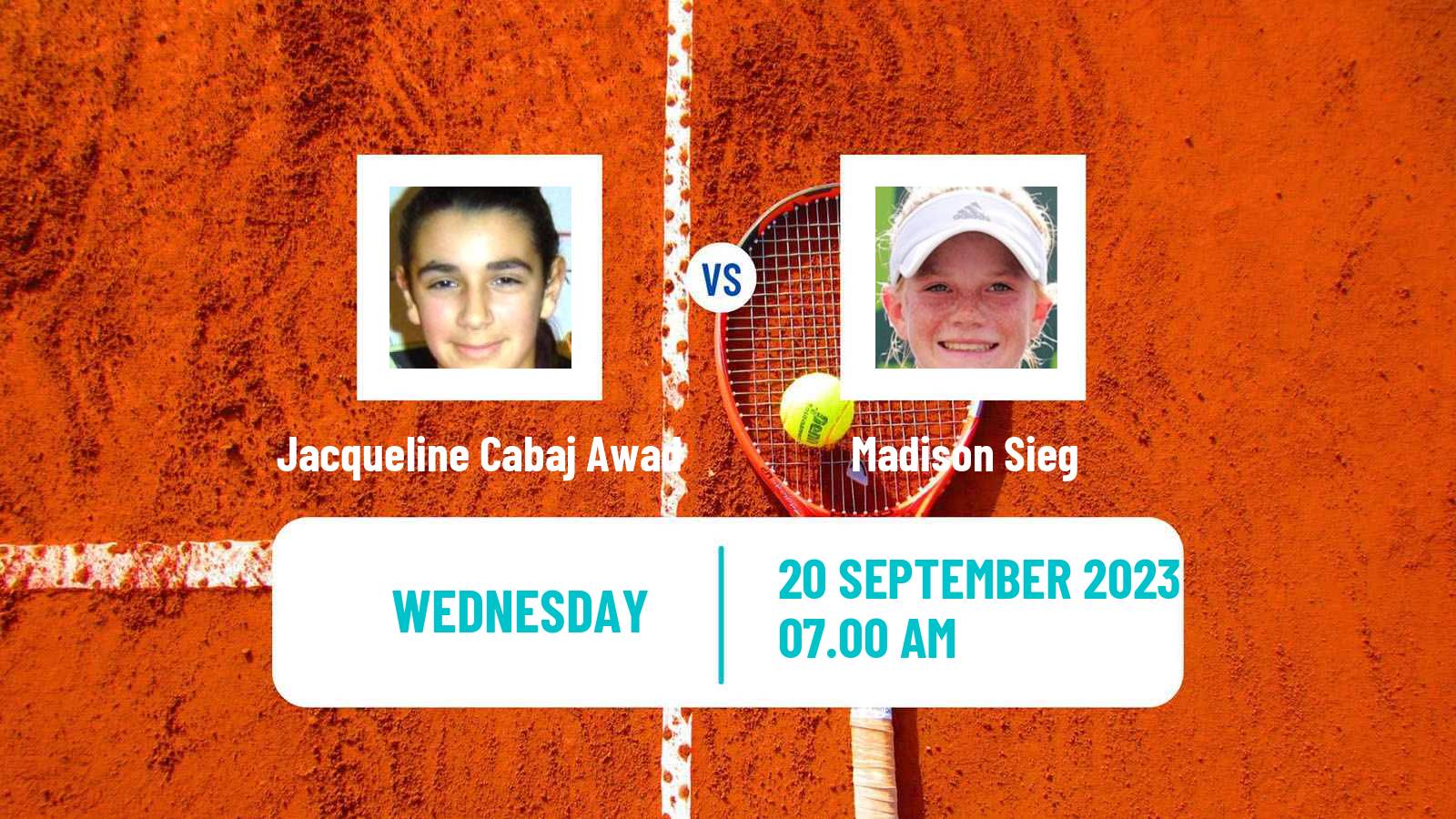 Tennis ITF W25 Ceuta Women Jacqueline Cabaj Awad - Madison Sieg